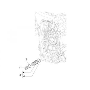 Filtr oleju Vespa S 45km 4-suwowy 4-zawór