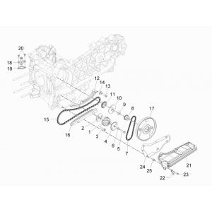 Pompa olejowa Vespa GTS 300 HPE 4T 4V IE ABS E4 2019 (EMEA)