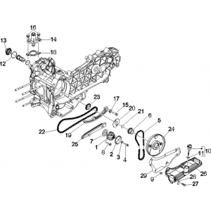 Pompa oleju Vespa GTS 250 ie 2005-2016 (bez ABS)