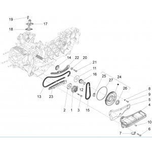 Pompa oleju Vespa Sprint 125 4T 3V IE ABS