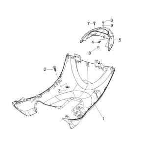 Pod spoiler Piaggio Zip 2000 2-suwowy AC