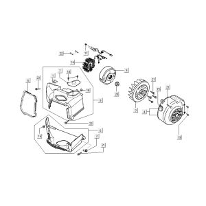 Chłodzenie zapłonu Kymco Sento 4-suwowy Spring Biały