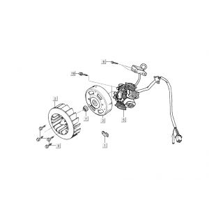 zapłon Kymco Grand Dink 2-suwowy Srebrny
