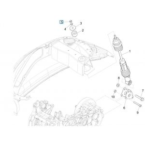 Amortyzatory tylnego zawieszenia Vespa Sprint 125 4T 3V IE ABS 