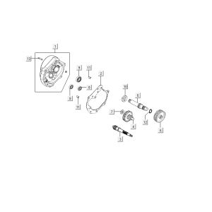 Kymco Delivery 4-suwowy biały-partsproduct-Overbrenging-Kymco-Delivery-4-takt-wit