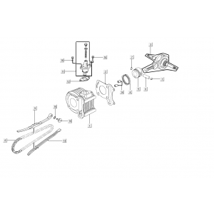 Cylinder-Korbowy Kymco People S 50i E4 Mat Brazowy