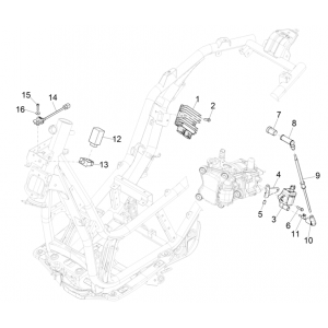 Regulator napięcia - Elektroniczne jednostki sterujące - Cewka zapłonowa HS Piaggio Beverly 300 4T 4V HPE ABS E5 2021-2022 (EMEA)