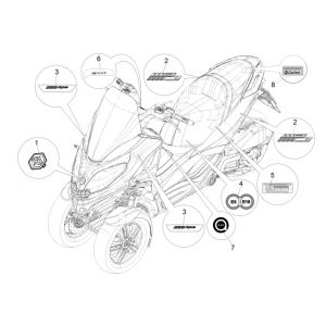 Piaggio MP3 300 HPE/300 HPE/300 HPE SPORT E5 ABS 2020-2022 (EMEA)