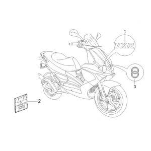 Talerze i listwy ozdobne Gilera Runner 200cc VXR 4-suwowy 2006