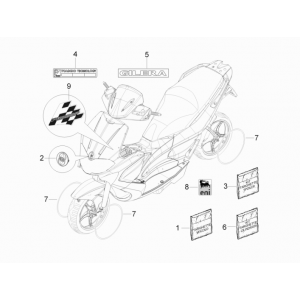 Gilera Runner 50 SP 2010-2017 naklejki i kalkomanie