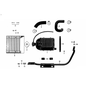Grzejnik Zundapp KS 50 530-010, 011, 012 i 014