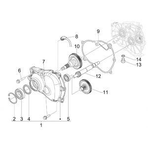 Piaggio Beverly 125 RST 4T 4V IE E3 2010-2015 (EMEA) grupa reduktorów