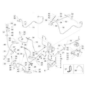 ABS Piaggio MP3 300 ie E4 LT BUSINESS z hamulcowym - SPORT NOABS-ABS 2016 - 2018 (EMEA)