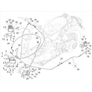 Układ hamulcowy Vespa GTS 125 4-suwowy IE ABS Euro4 2016-2018
