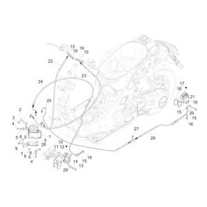 Przewody hamulcowe GTS 125 IE (z ABS)