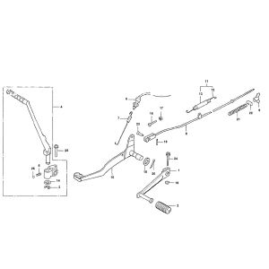 Pedał hamulca Honda MTX-SH