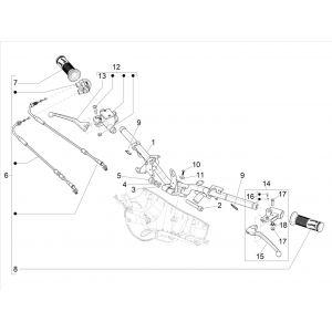 Pompa hamulcowa Vespa Elettrica 25/KMH SCH E5 2021 (EMEA) 