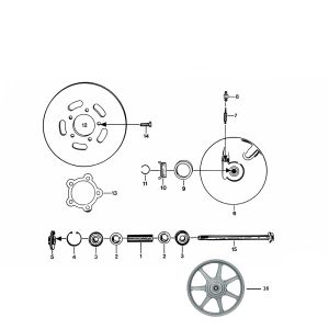 Tarcza hamulcowa Zundapp KS 50 530-010, 011, 012, 014, 500