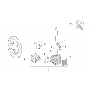 Tarcza hamulcowa Aprilia SR 50 H2O ie+carb 2004-2009