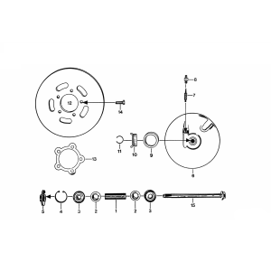 Tarcza hamulcowa Zundapp KS 50 530-010, 011, 012, 014, 500