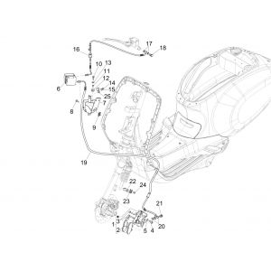 Układ hamulcowy Vespa Sprint 125 4T 3V IE ABS E5 2021 (EMEA)