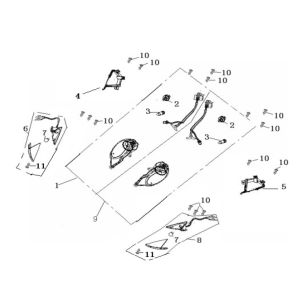 Kkierunkowskaz Generic Ideo niebieski 2007 2-suwowy