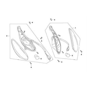 Przedni kierunkowskaz Berini Speedy 4-suwowy