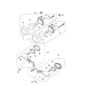 Dwusuwowy kierunkowskaz Yamaha Bw