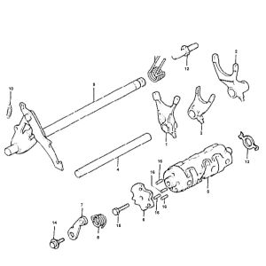 Wałek przełącznika Honda MTX-SH