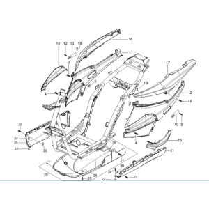 Ekrany motocyklowe - spojler Piaggio NRG Power 50 2-suwowy LC Euro 4