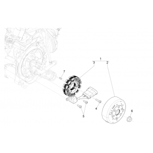 Zapłon - Stojan - Koło zamachowe Piaggio NRG Power 50 2-suwowy LC Euro 4