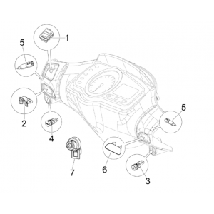Przełączniki - Przyciski Piaggio NRG Power 50 2-suwowy LC Euro 4