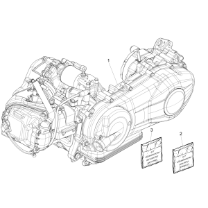 Kompletny blok silnika Vespa Sprint 150 3V IE ABS Euro 3 2015