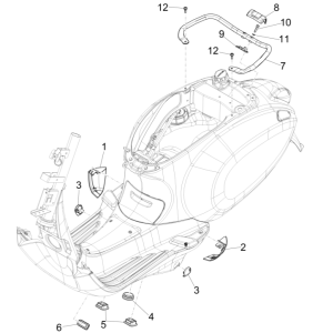 Ekrany motocyklowe - Spoiler Vespa Sprint 150 3V IE ABS Euro 3 2015