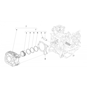 Siłownik - tłok Vespa Sprint 150 3V IE ABS Euro 3 2015