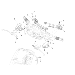 Przełączniki - Przyciski Vespa Sprint 150 3V IE ABS Euro 3 2015
