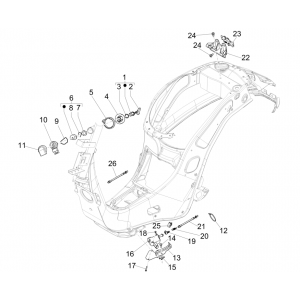 Vespa Sprint 150 3V IE ABS Euro 3 2015 Blokada zapłonu