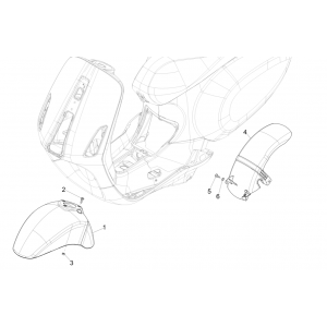 Błotniki przednie - Błotniki Vespa Sprint 150 3V IE ABS Euro 3 2015