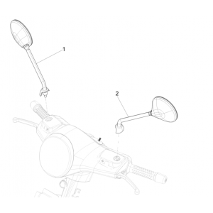 Lusterka Vespa GTS 300 Super HPE 4V IE ABS Euro 5 2020-2022