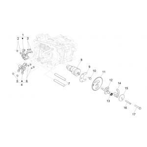 Wałek rozrządu - Koło zębate wałka rozrządu - Buty do kubek Vespa GTS 300 Super HPE 4V IE ABS Euro 5 2020-2022