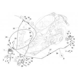 Części hamulcowe - Vespa GTS 300 Super HPE 4V IE ABS Euro 5 2020-2022
