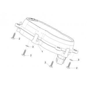 Licznik kilometrów - kokpit Piaggio Typhoon 50 2-suwowy Euro 4 2018-2020