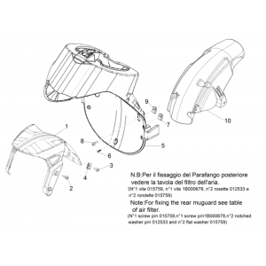 Błotnik przedni - Błotniki Piaggio Typhoon 50 2-suwowy Euro 4 2018-2020