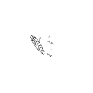 Amortyzator tylny Kymco B&W LC 2-suwowy srebrny