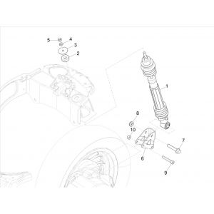 Amortyzator Vespa Elettrica 25/KMH SCH E5 2021 (EMEA) 