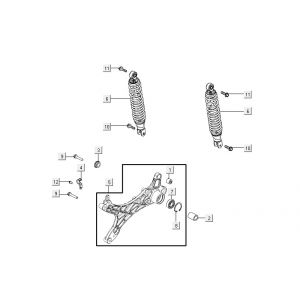 amortyzatory AGILITY 16+ 4T 125 Mat Metallic Jasnoniebieski