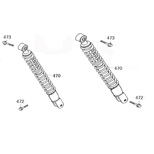 Amortyzatory Luuko Roman 125cc srebrny