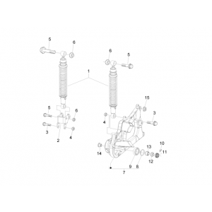 Amortyzatory Piaggio Beverly 500 E3 2007-2012