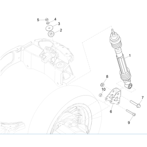 Amortyzator Vespa Erica 45KM/H E5 2021 (EMEA)