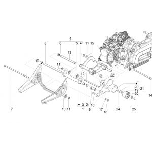 Piaggio MP3 300 HPE/300 HPE SPORT E5 ABS 2020-2022 wahacz (EMEA)